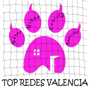 logo con pautas empresa confianza seguridad gatos niños