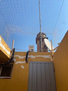 Espectacular instalación redes seguridad gatos adosado escalera patio luces garaje balcón ventanas