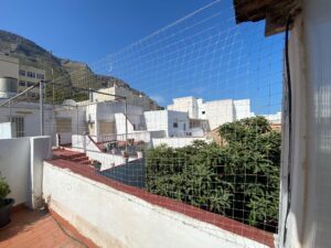 Mega instalación de red para gatos 🐱 ampliación del muro de la terraza con mástiles y red
