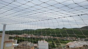 Red de seguridad cerramiento completo en ático de Castellón